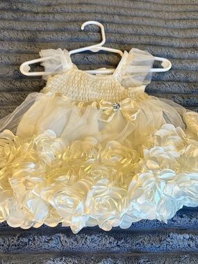 Nannette Cream Lace Baby Dress Top